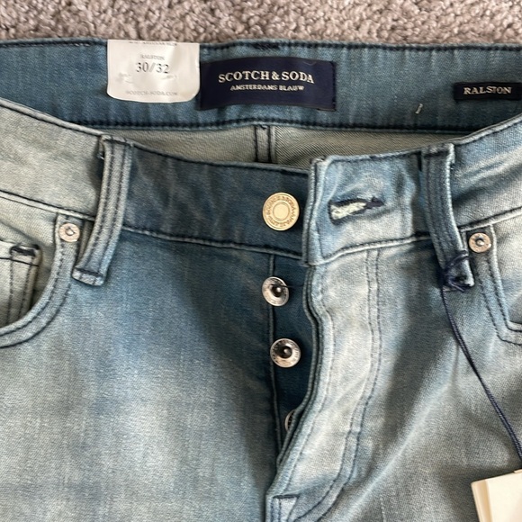 Brand new scotch and soda stretchy faded denim jeans - Picture 2 of 7